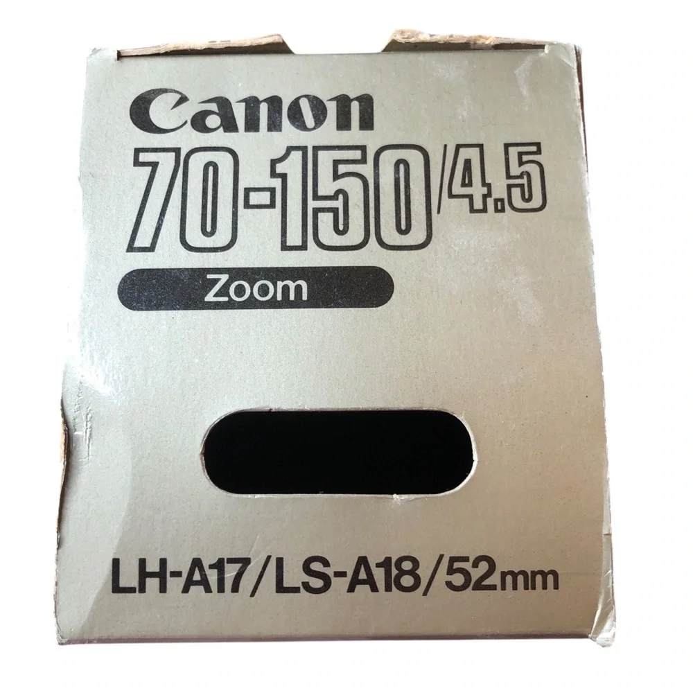 Vintage Canon FD 70-150/4.5 Zoom Lens Original Box Instruction Manual Very Good